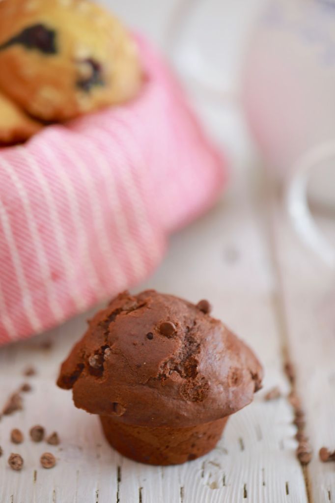 A double chocolate muffin. 