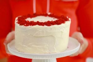 3 Layer Microwave Red Velvet Cake