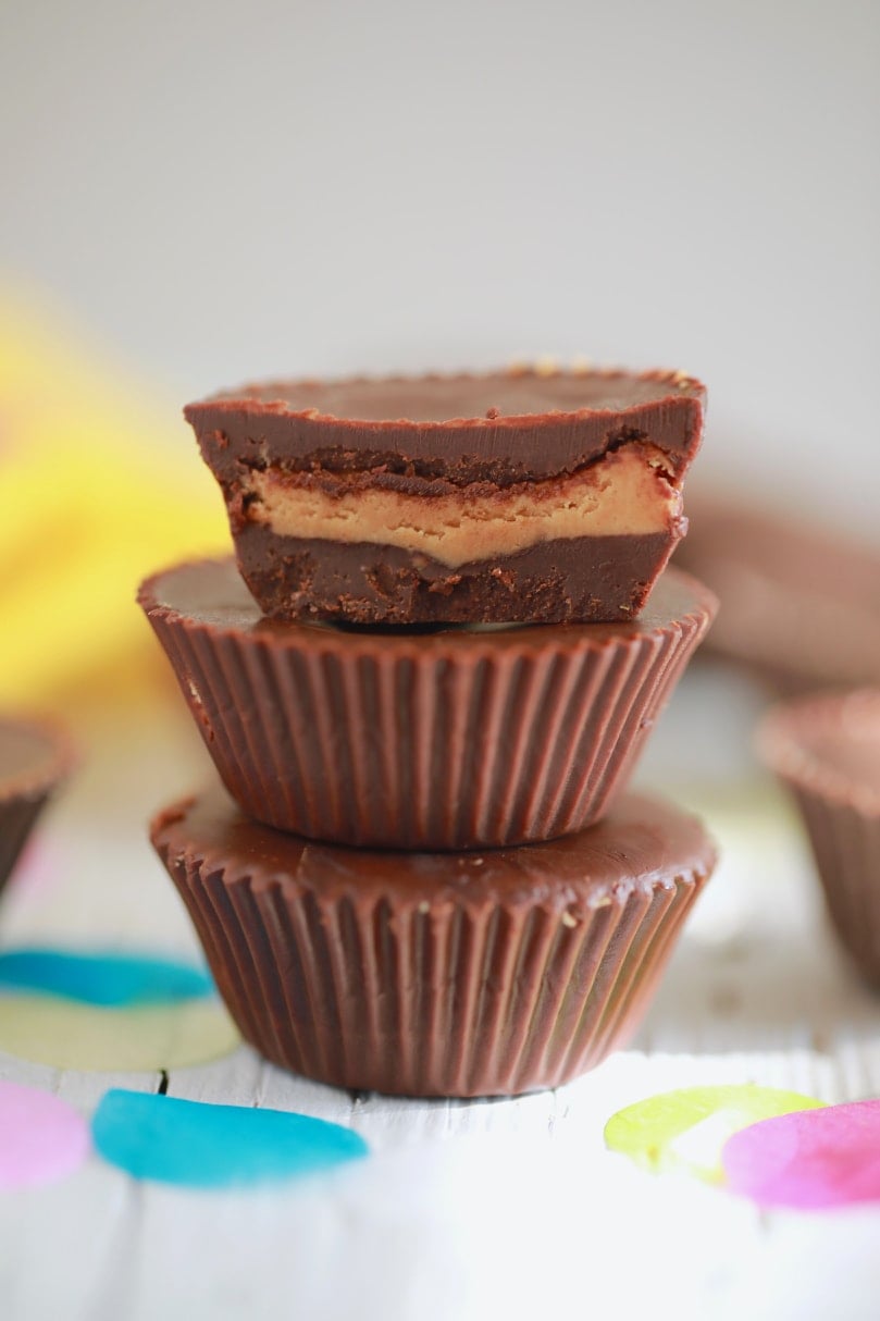 Healthy Homemade Peanut Butter Cups (Vegan)