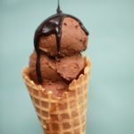 Easy Chocolate Ice Cream made with my two ingredient ice cream recipe!
