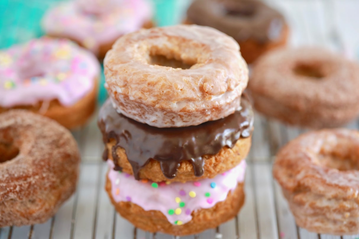 My donut recipe is incredible simple, quick, yeast-free and delicious.