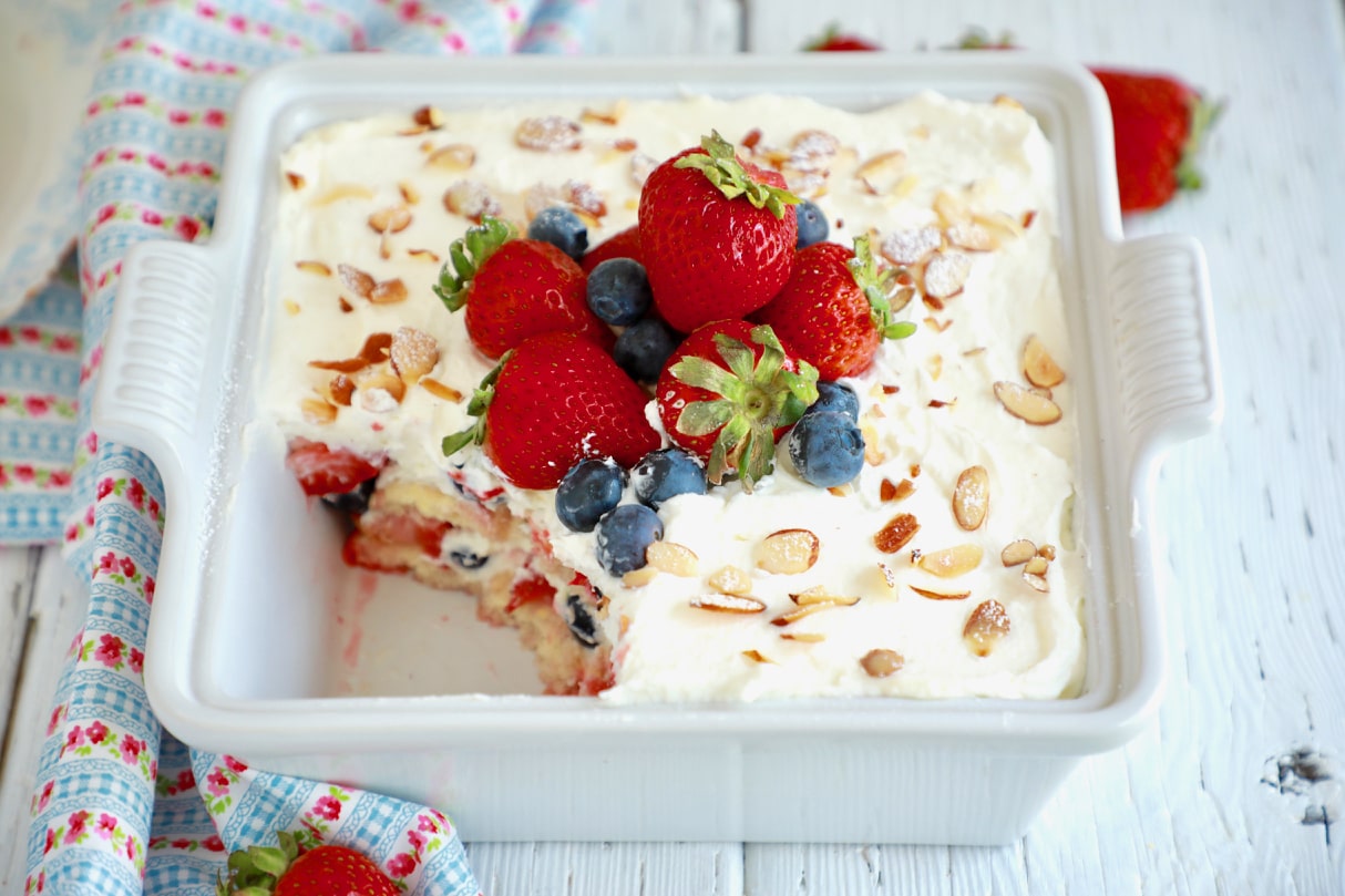 Berry Tiramisu Recipe - Rich and fruity, you can whip up my easy summer dessert in minutes!