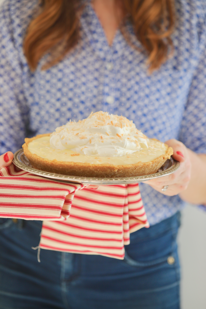 10 Minute coconut Cream pie2 Coconut cream pie.