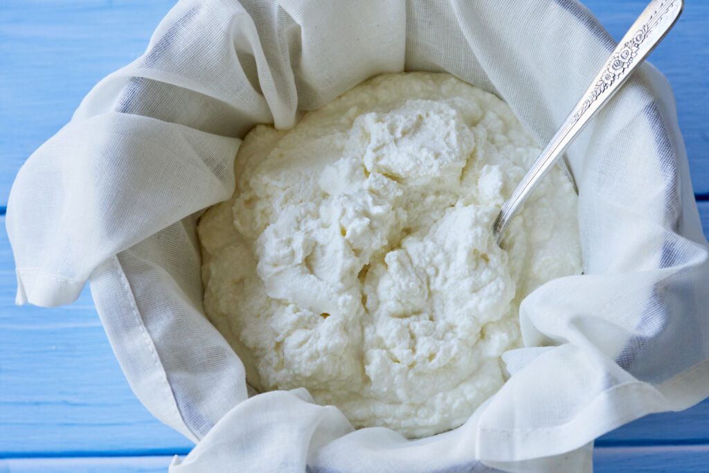 Thumbnail of homemade ricotta in a bowl