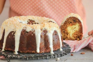 Carrot Bundt Cake (With Cheesecake Filling)