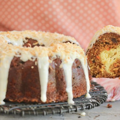 Carrot Bundt Cake (With Cheesecake Filling)