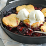 Cobbler with berries.