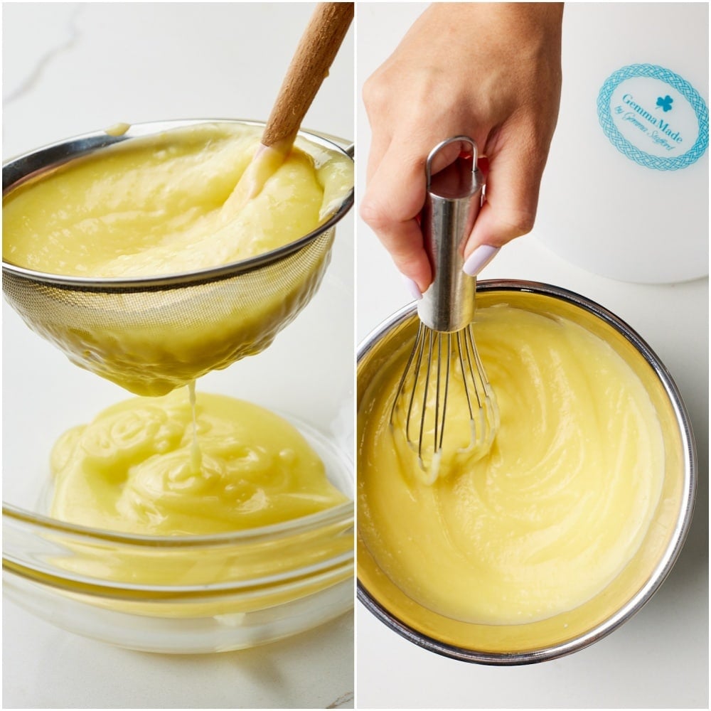 Pass the curd through a sieve to remove any lumps.