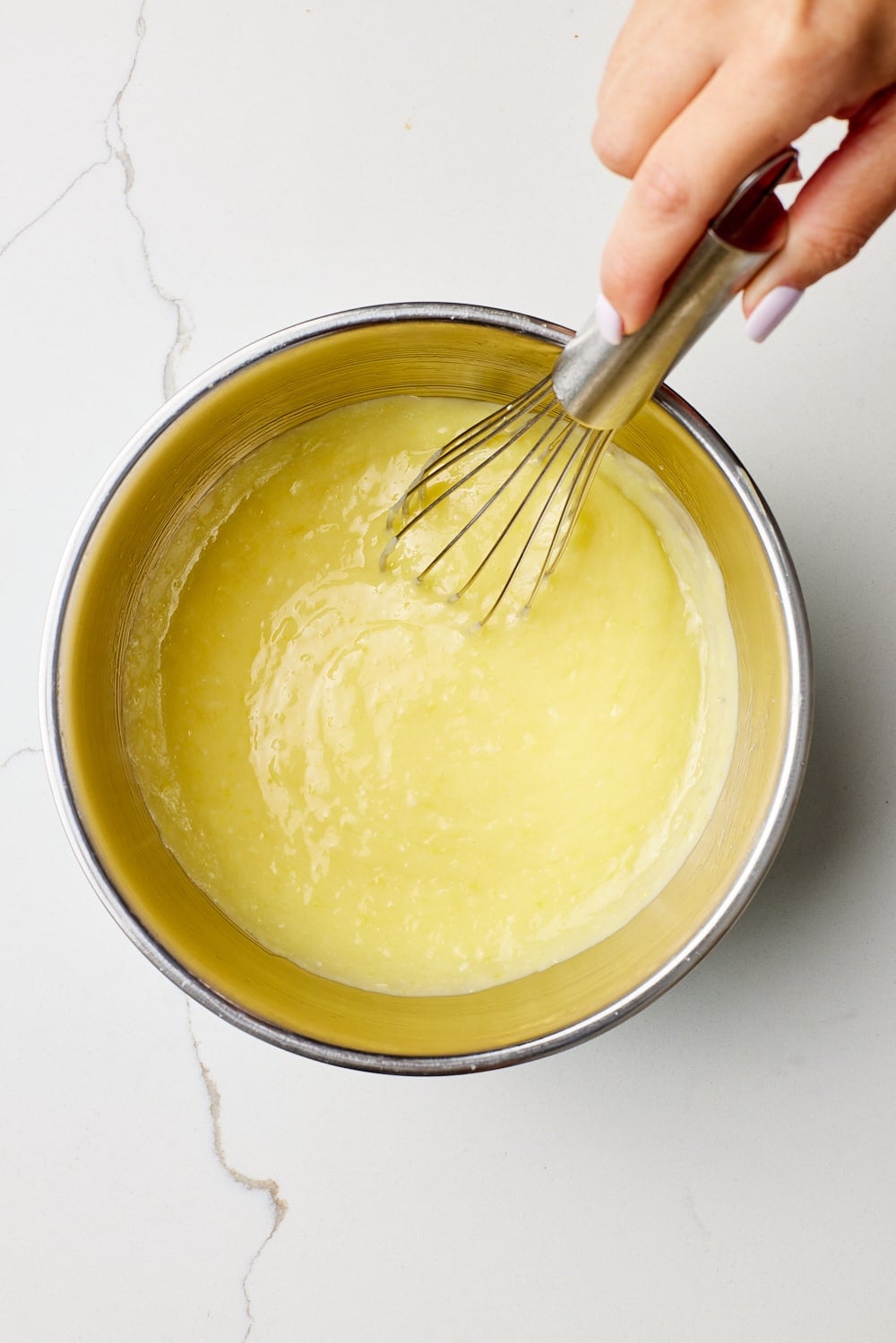 Microwave in 45-second intervals whisking between each interval until the mixture is thick.