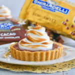 Using two types of Ghirardelli chocolate chips, you don't need an oven to make No-Bake Hot Chocolate Pie