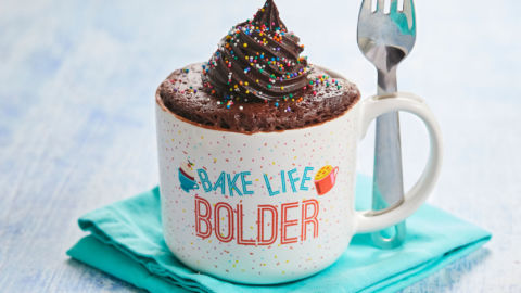 Celebration Vanilla Mug Cake Recipe — Gemma's Bigger Bolder Baking