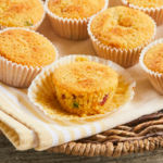 Cornbread muffins baked and ready to eat.