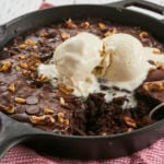 Chocolate, gorgeous, skillet brownies.