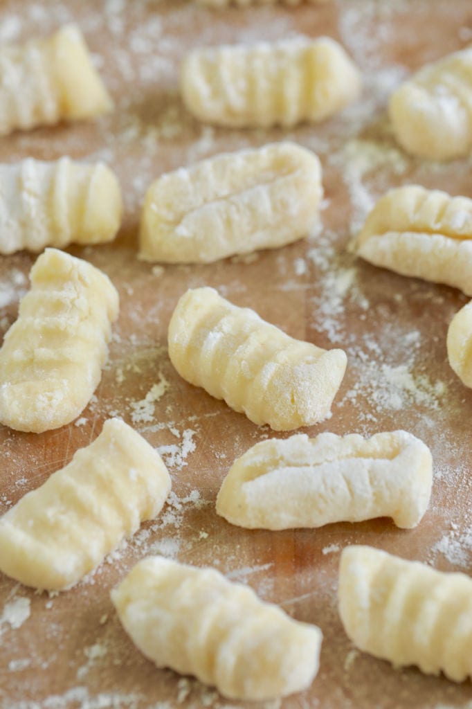 3-Ingredient Homemade Gnocchi ready to boil.
