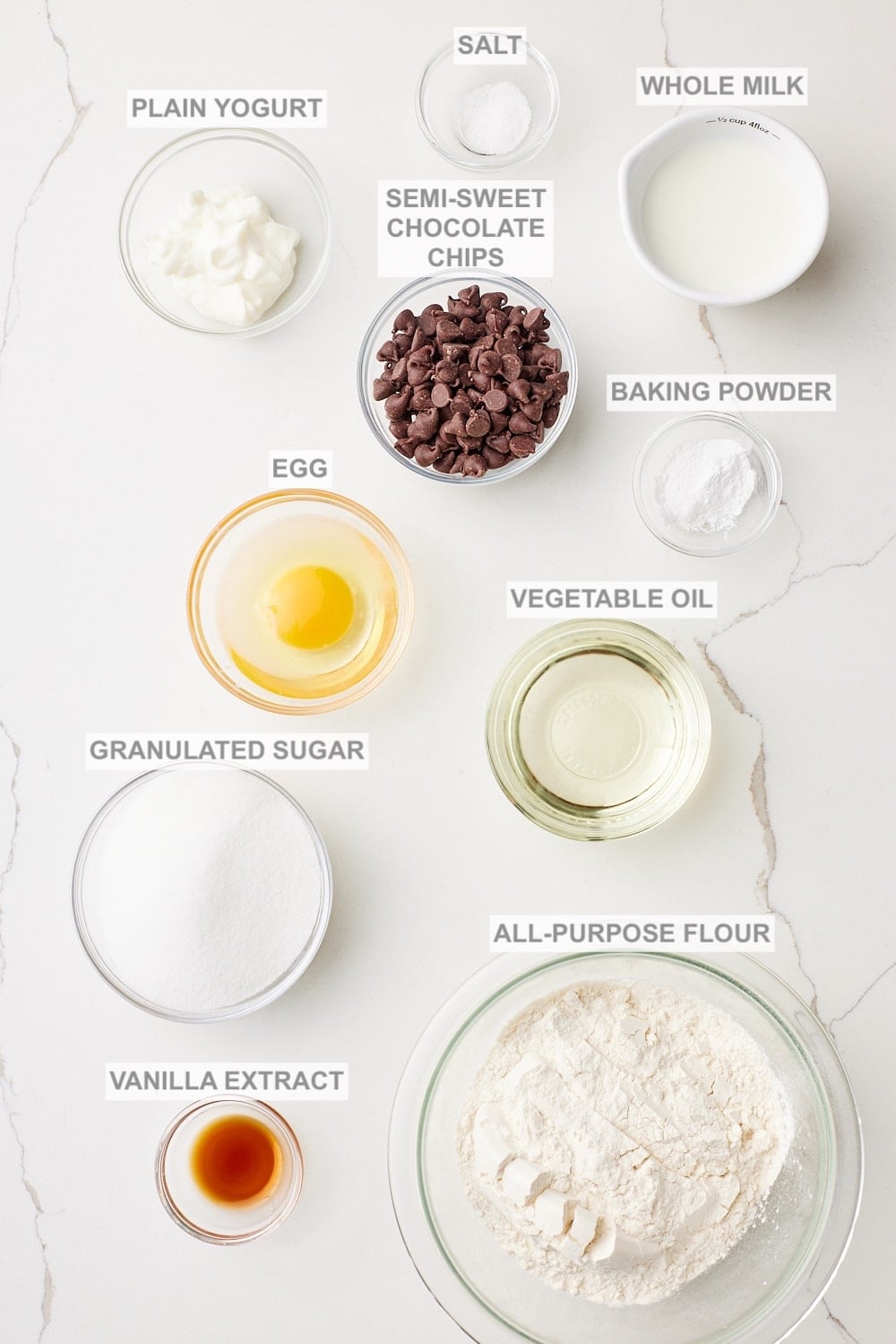Chocolate Chip Muffins1 Chocolate Chip Muffins ingredients