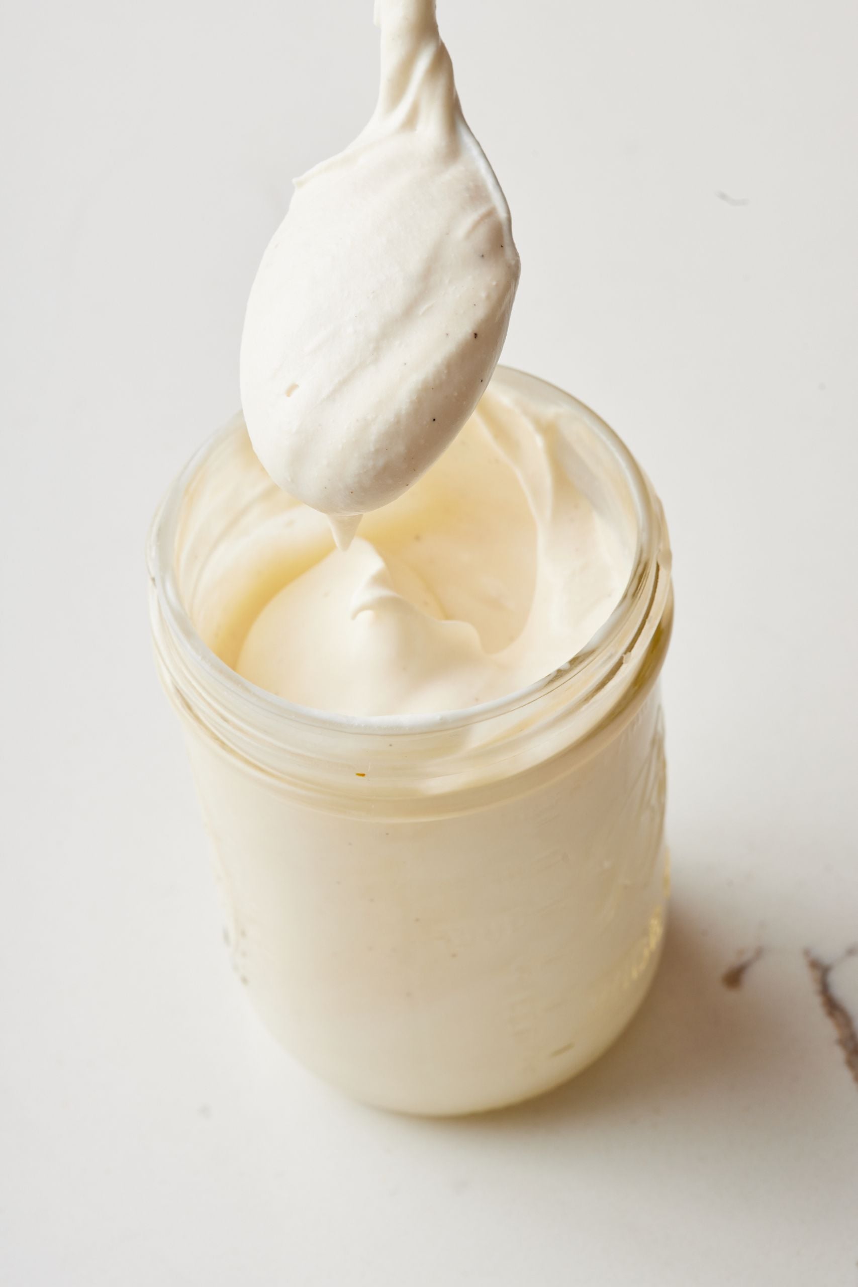 A thick ice cream base