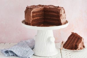 Best-Ever Chocolate Cake with Whipped Dark Chocolate Ganache