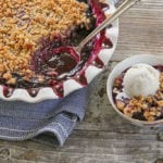 How the finished Blueberry Crisp should look.