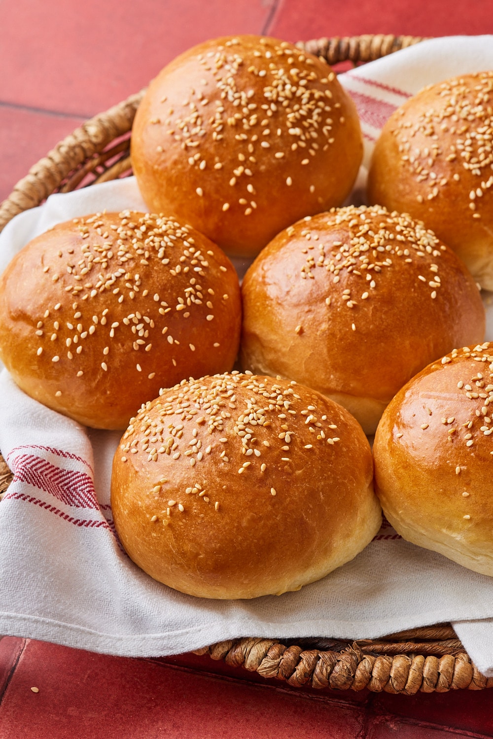 Brioche Burger Buns10 Golden and fluffy Brioche Hamburger Buns