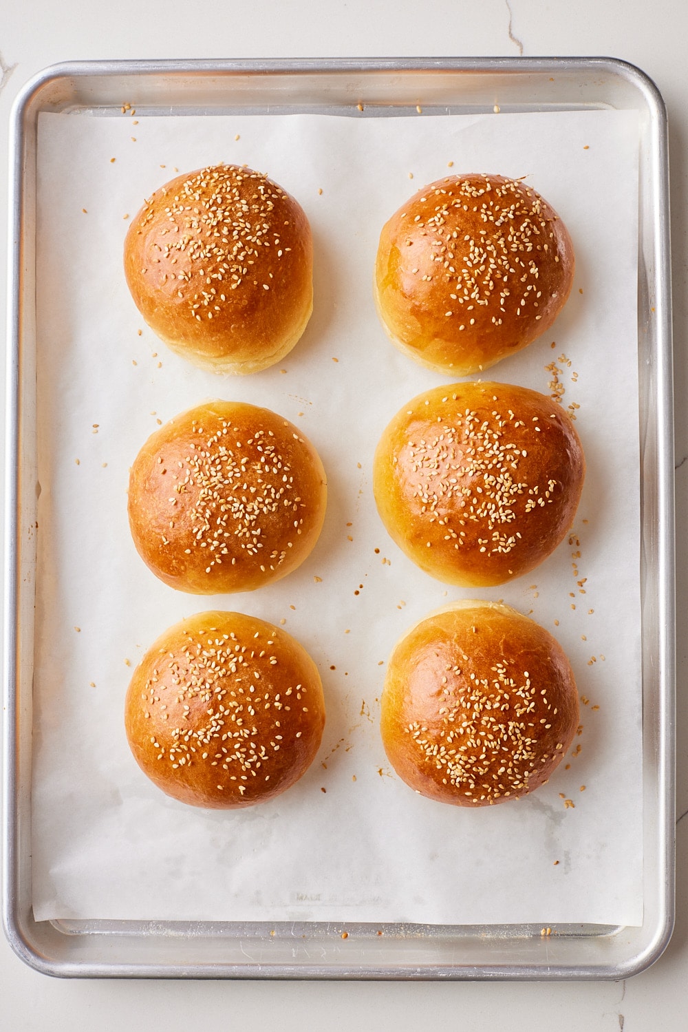 Brioche Burger Buns9 Bake Brioche Hamburger Buns until golden brown.