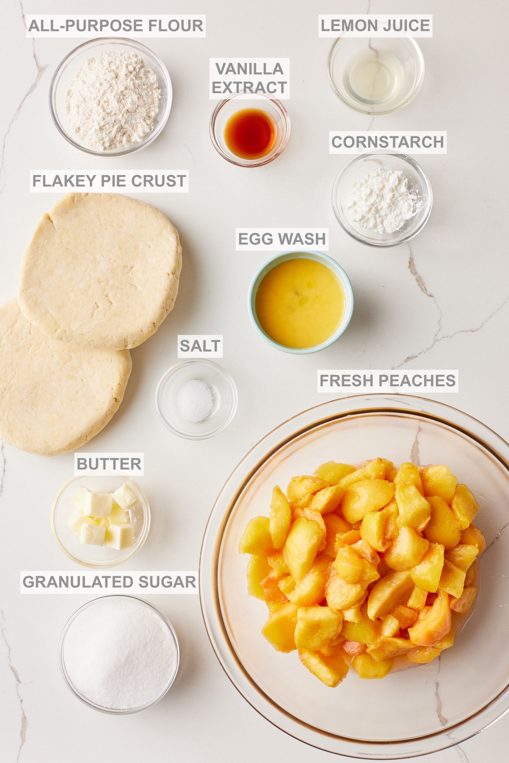 Best Peach Pie Recipe ingredients