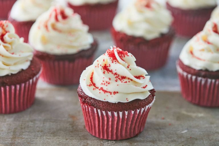 Red Velvet Cupcakes with Best Ever Cream Cheese Frosting