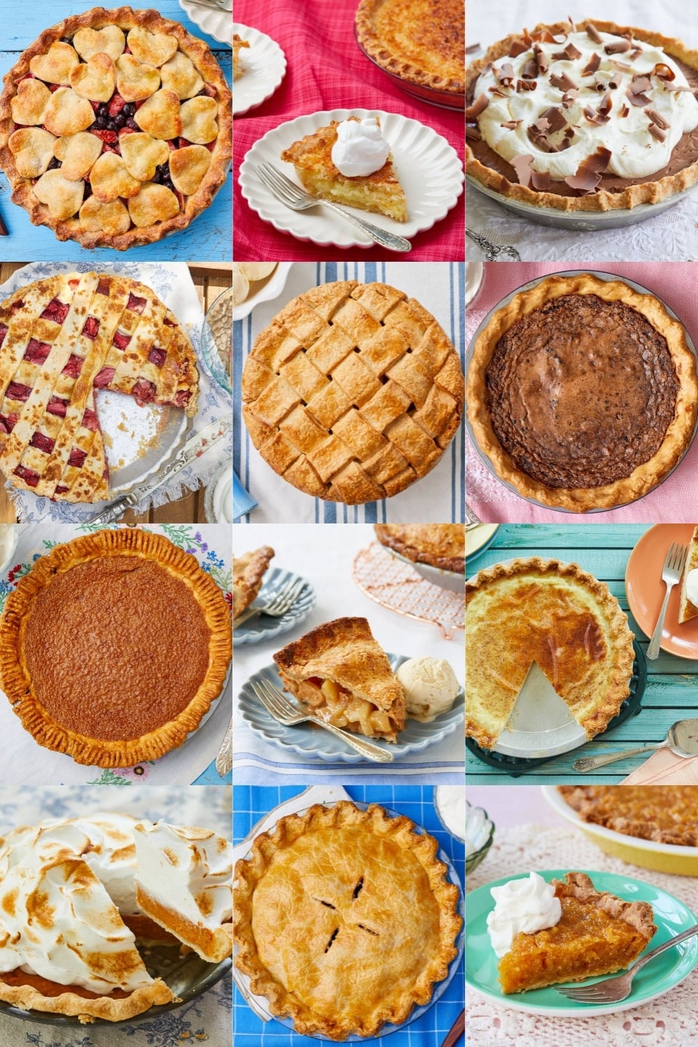 Ways to Use Best Pie Crust A collage of pies using Best Pie Crust .