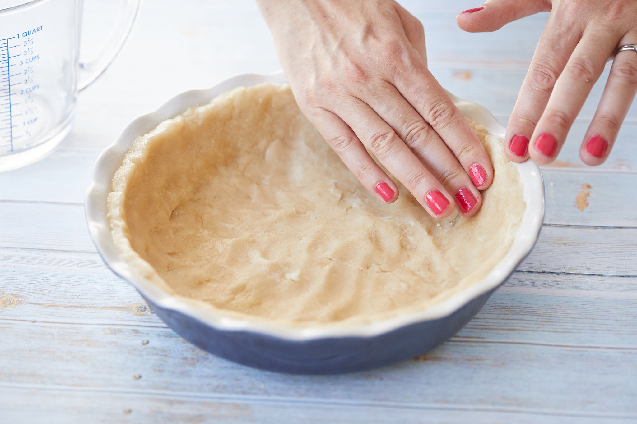5-Minute No-Roll Pie Crust (No Equipment) | Bigger Bolder Baking