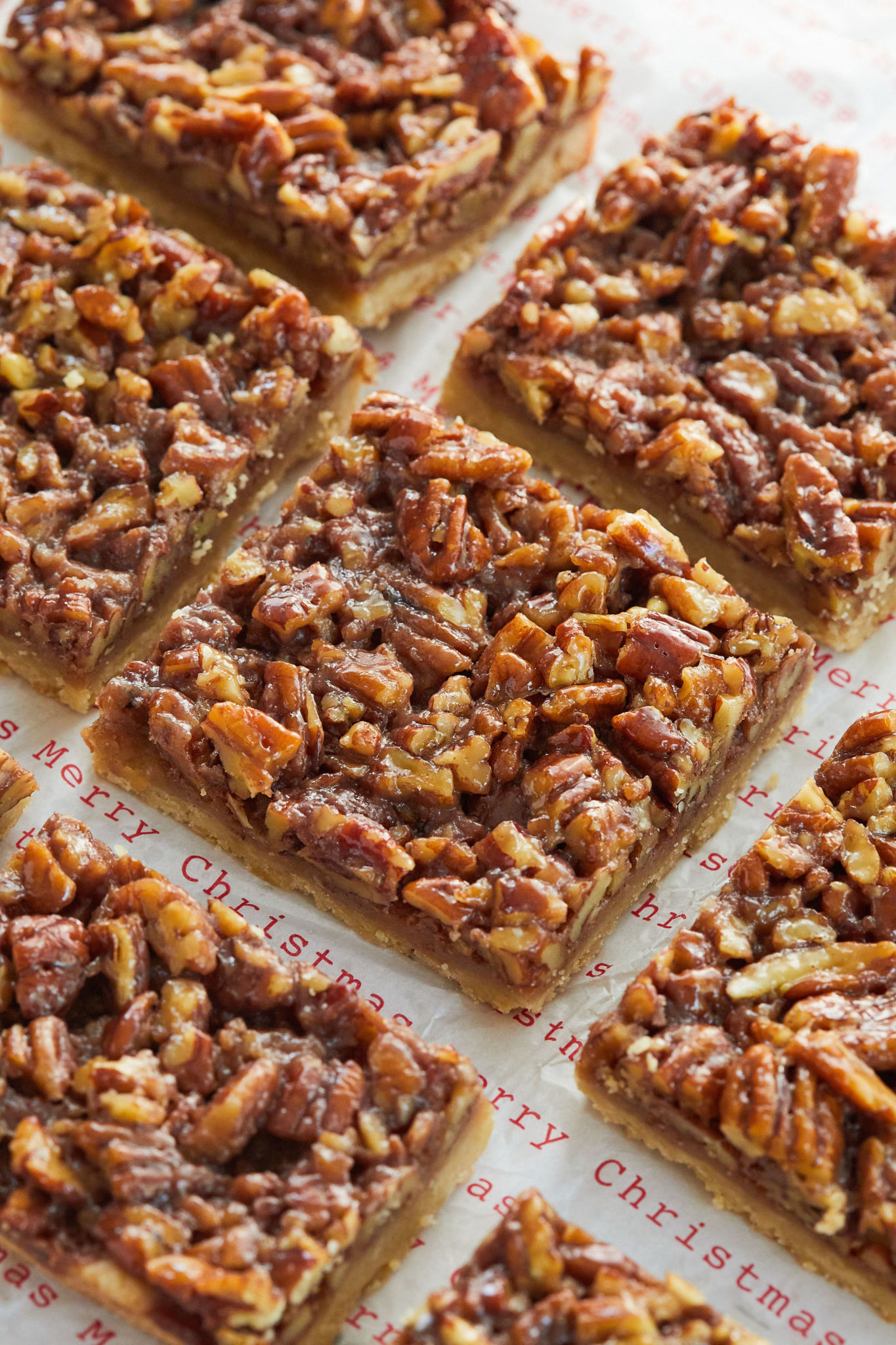 A close up of my Festive Maple Pecan Bars.