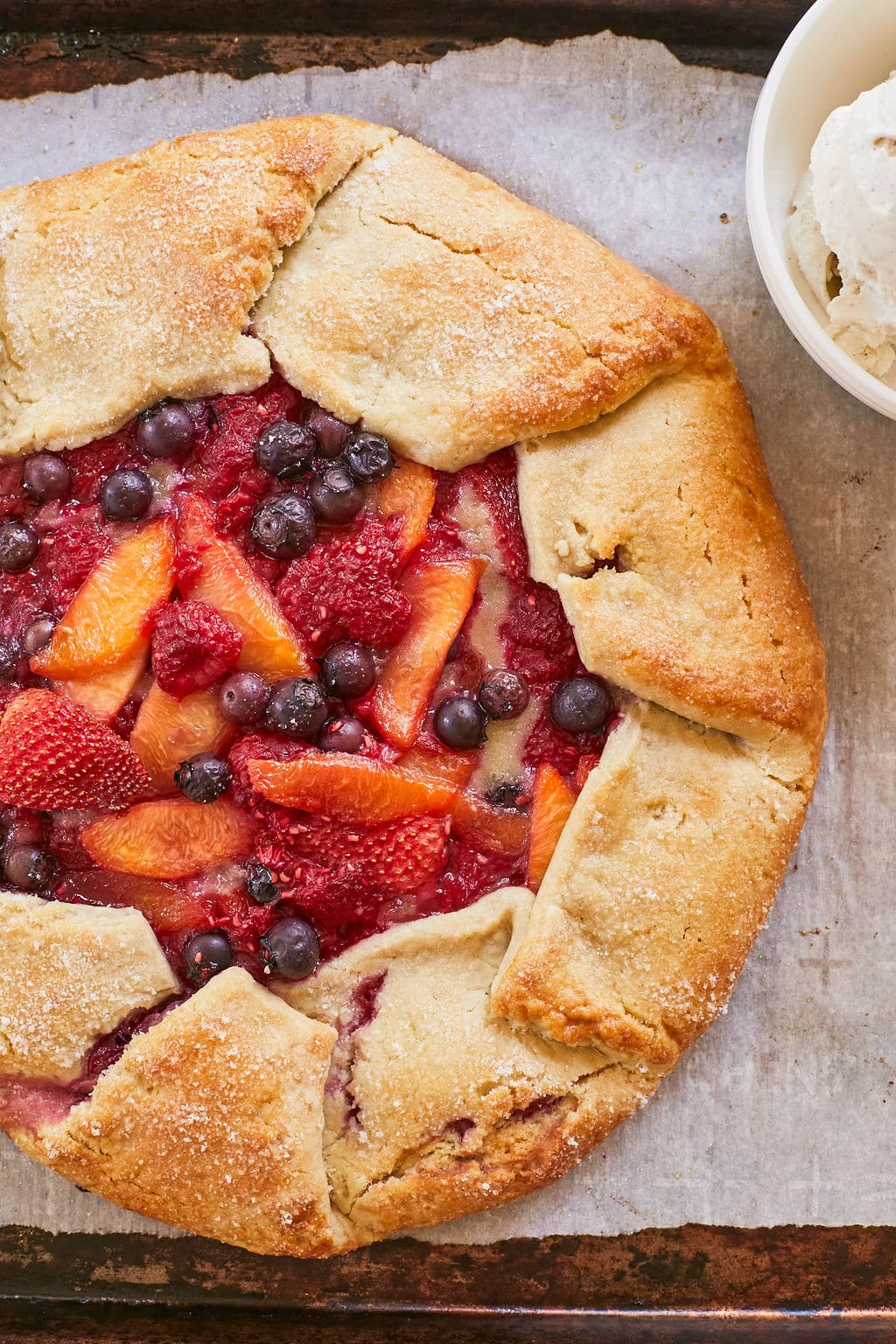 Rustic Fruit Galette10 until the crust is golden brown and the fruit is softened.