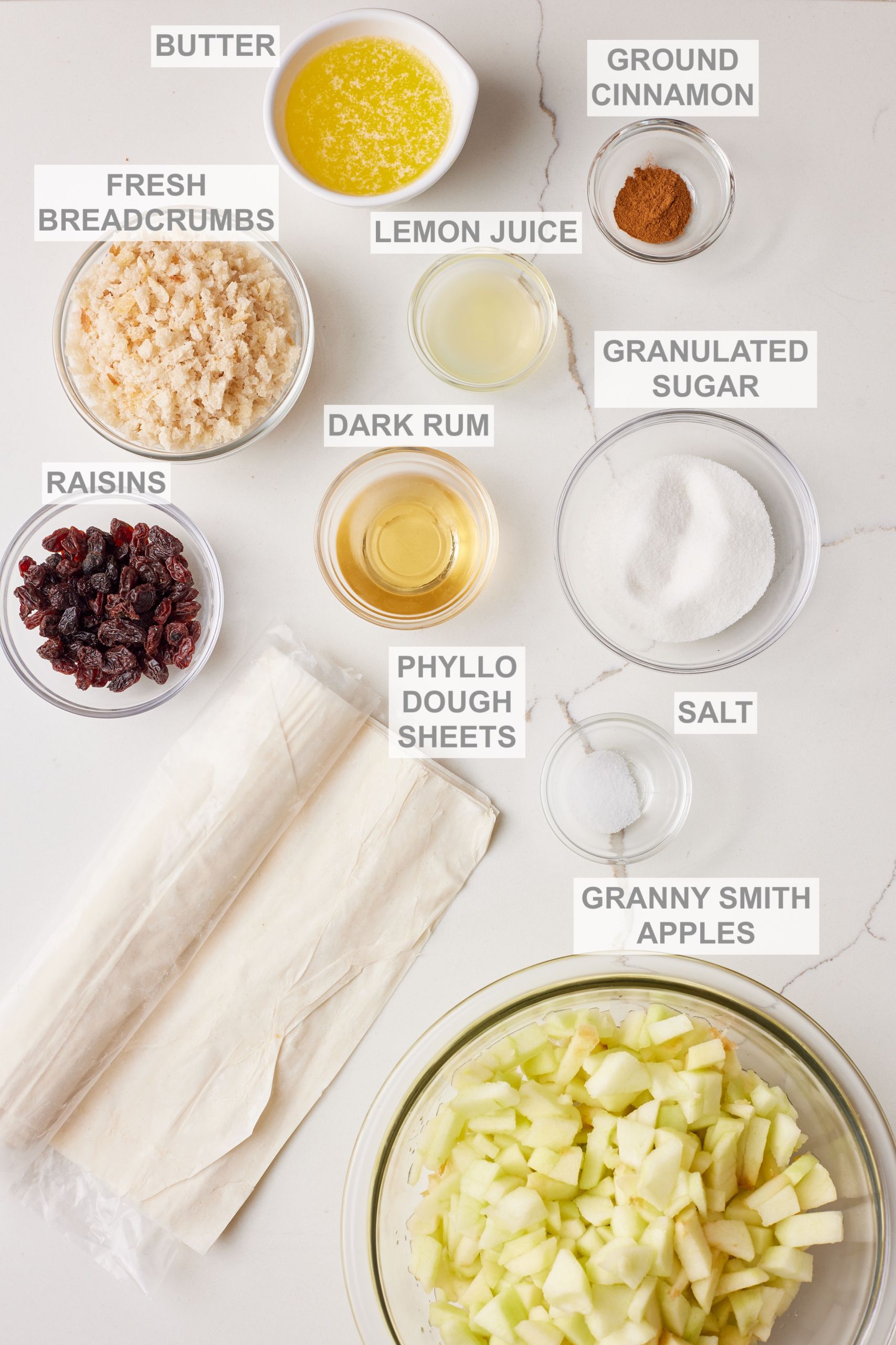 Apple strudel ingredients