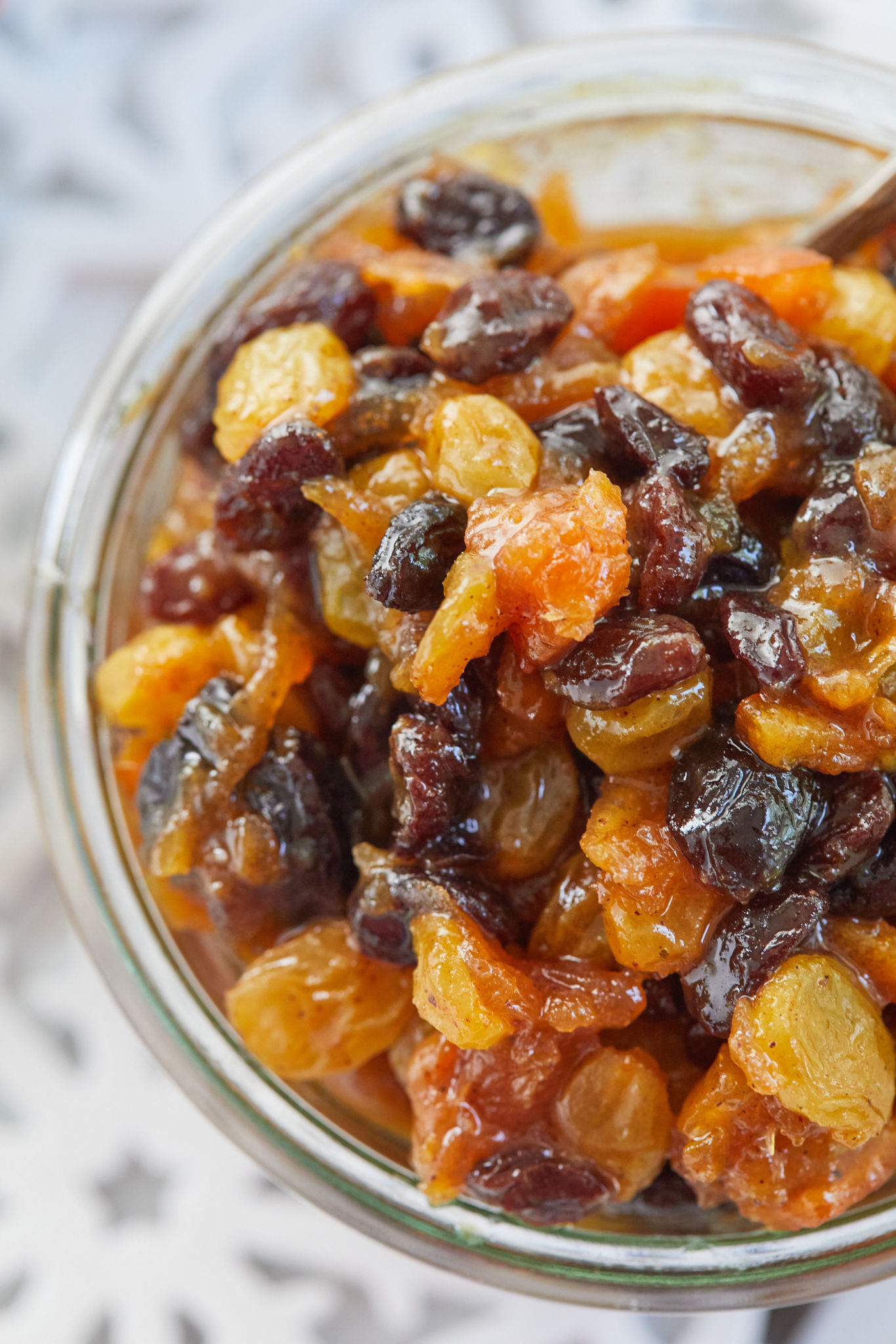 A closeup of my traditional mincemeat recipe.