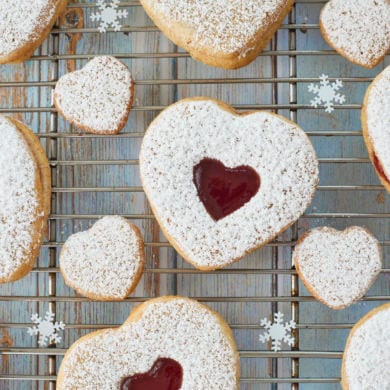 Classic Austrian Linzer Cookies