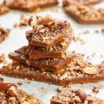 A stack of English Toffee broken into delicious shards.