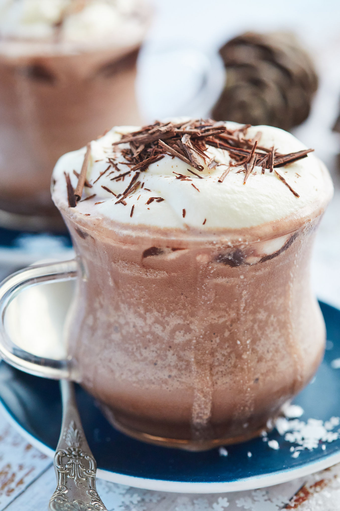 A close up of my frozen hot chocolate recipe.