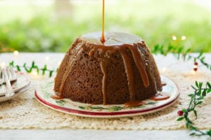 Homemade Steamed Gingerbread Pudding