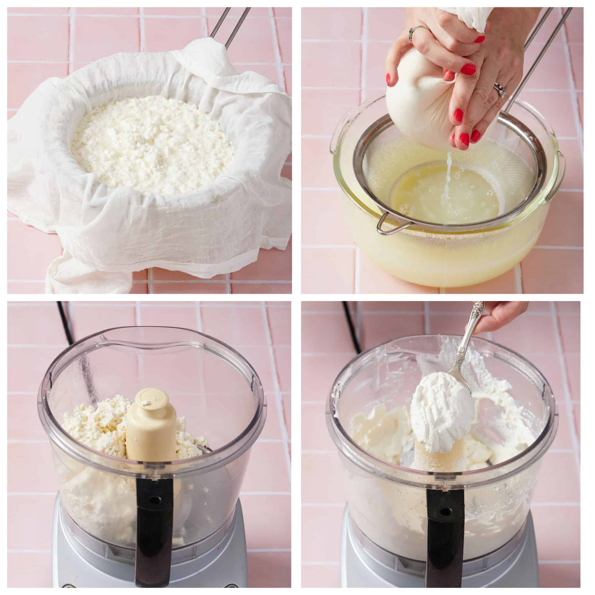 Step by step instructions PART2 for homemade cream cheese-processing curds