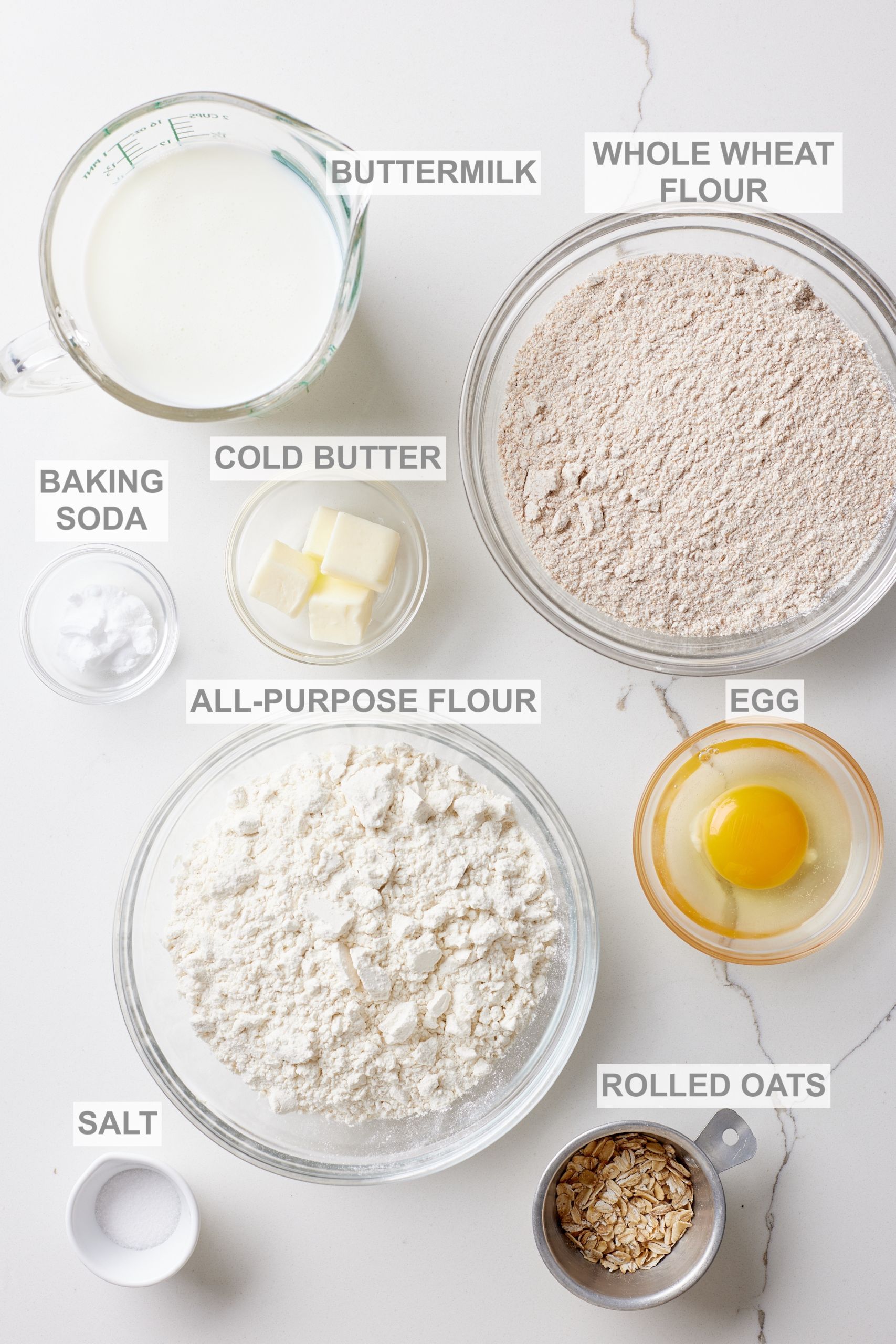 Irish Brown Soda Bread ingredients