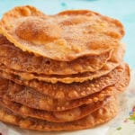 A gorgeous stack of Mexican buñuelos.