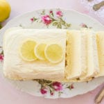 Top-down view of my Lemon Semifreddo, a perfect Easter dessert.