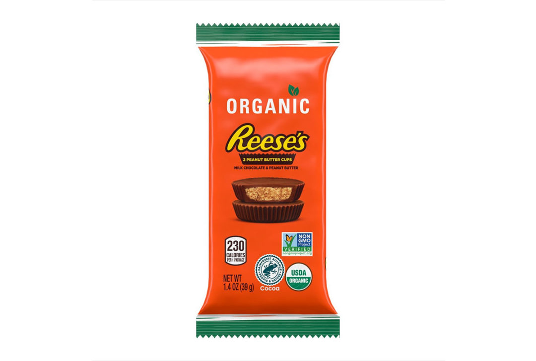 A package of organic Reese's cups.