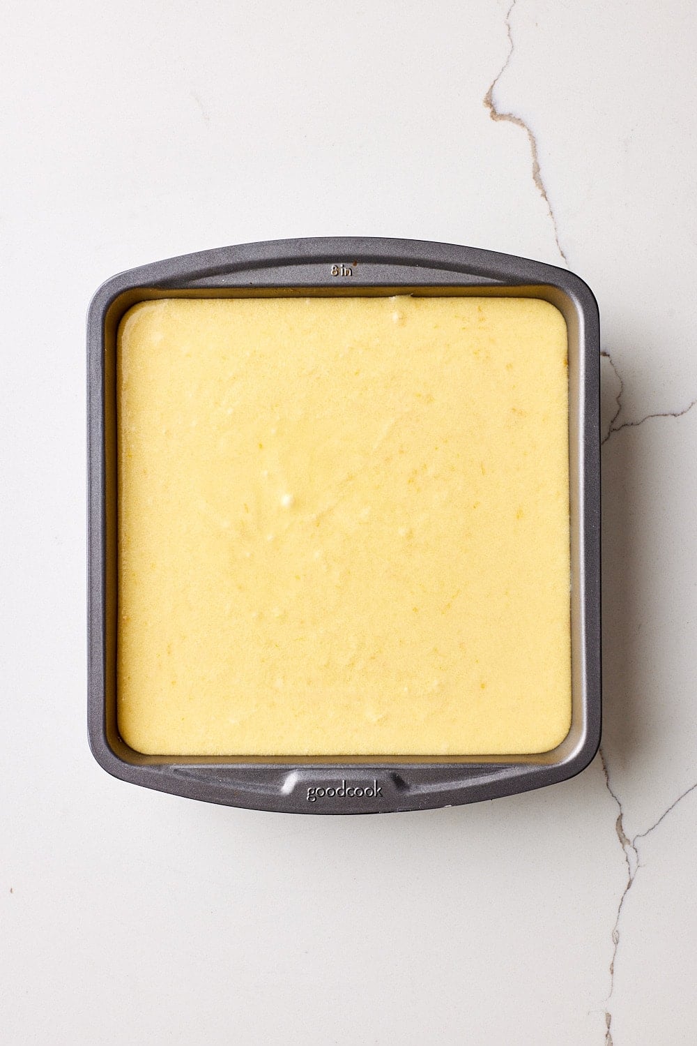 Easy Lemon Bars6 Pour the lemon filling over the baked shortbread crust.