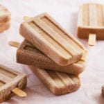 A stack of Irish Coffee & Cream popsicles.