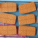 Top down view of Homemade Graham Crackers