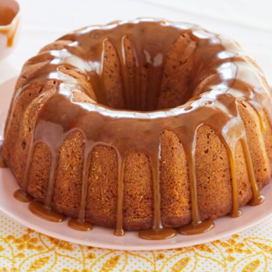 Pumpkin Bundt Cake with Brown Sugar Glaze