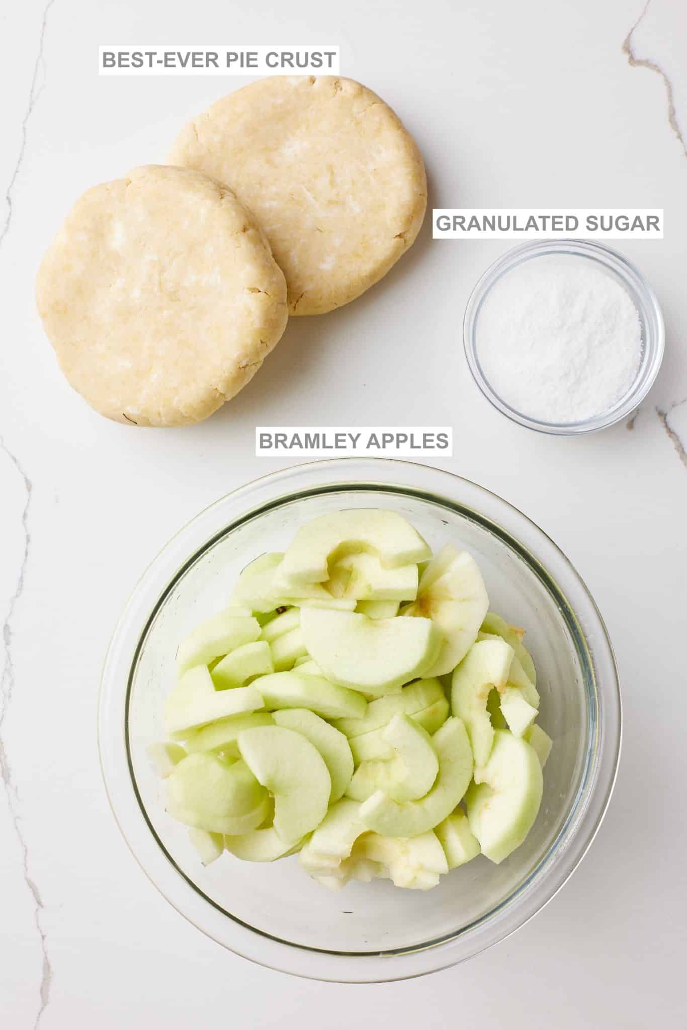 Classic Irish Apple Tart1 Irish Apple Tart ingredients.