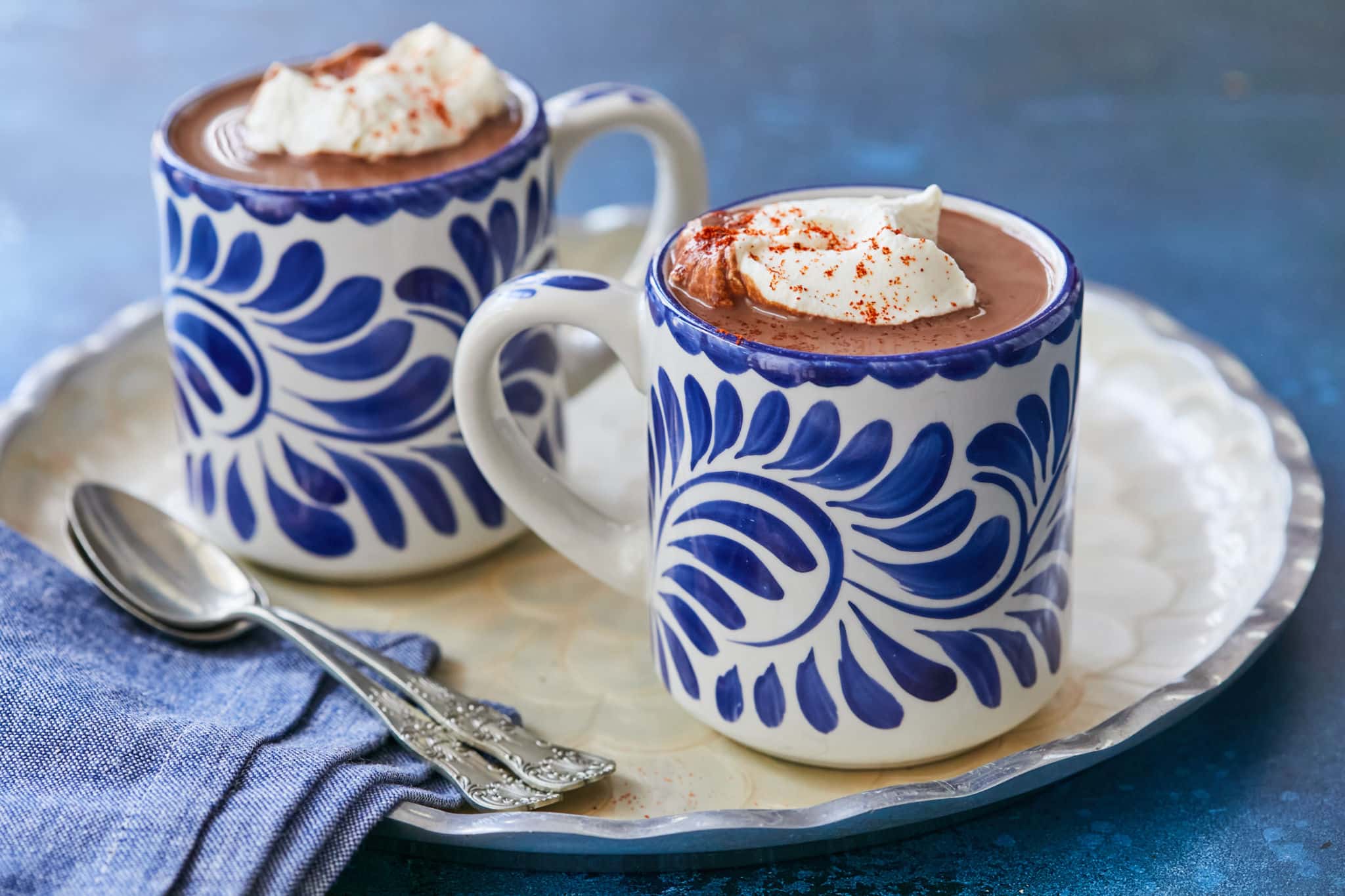 Two mugs of Mexican Hot Chocolate