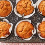 Applesauce Muffins in a tin