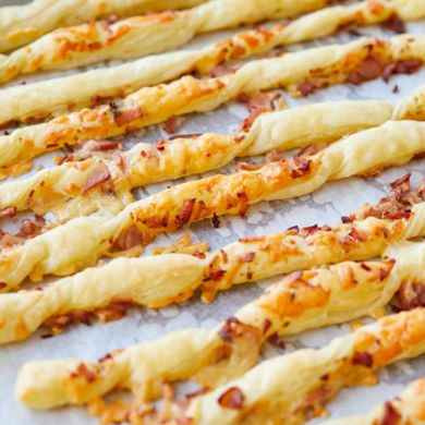Ham and Cheese Pastry Twists