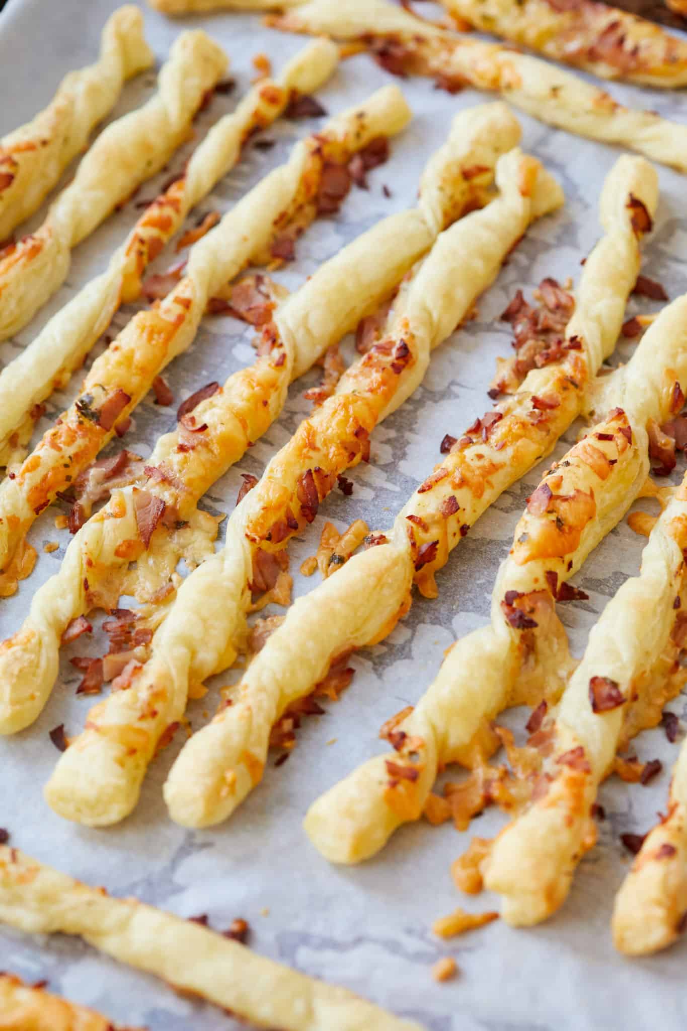 Baked Ham and Cheese Pastry Twists